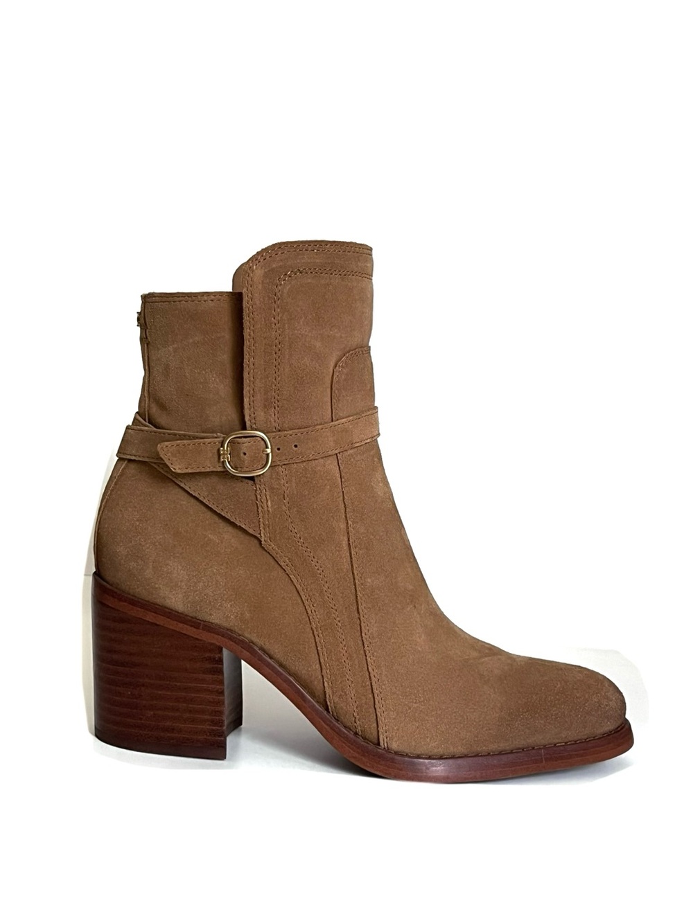 Sam Edelman | Sand Suede Leather | Block Heel | Ankle Boots